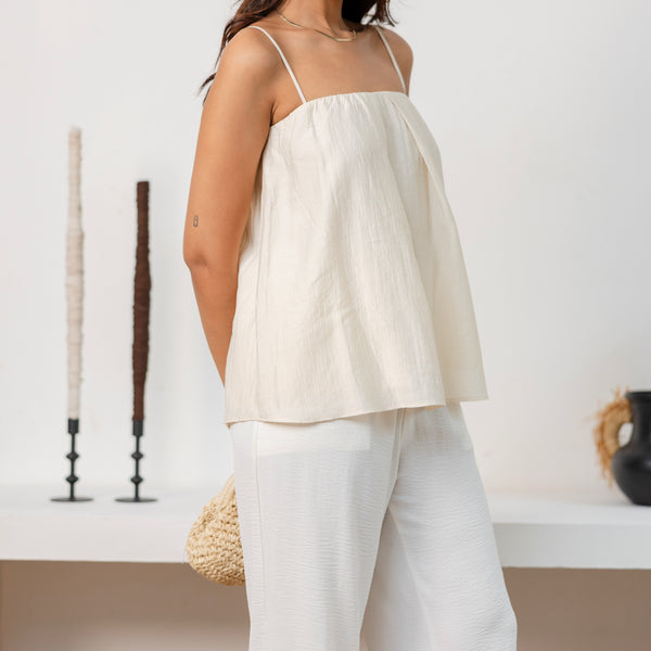 Pleat Detailed Cami Top