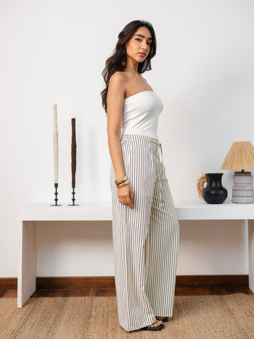 Stripe Drawstring Pant
