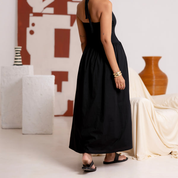 Halter Neck Maxi Dress