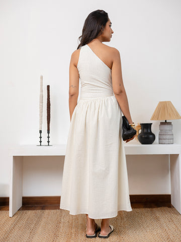 One Shoulder Midi Dress