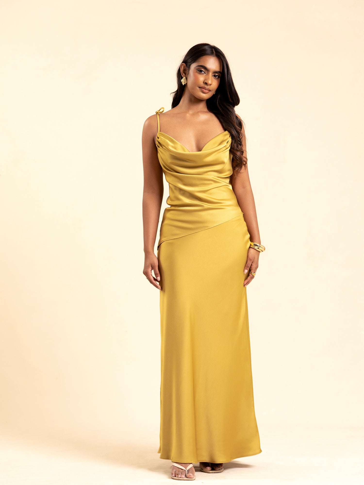 Satin Bias Maxi Skirt