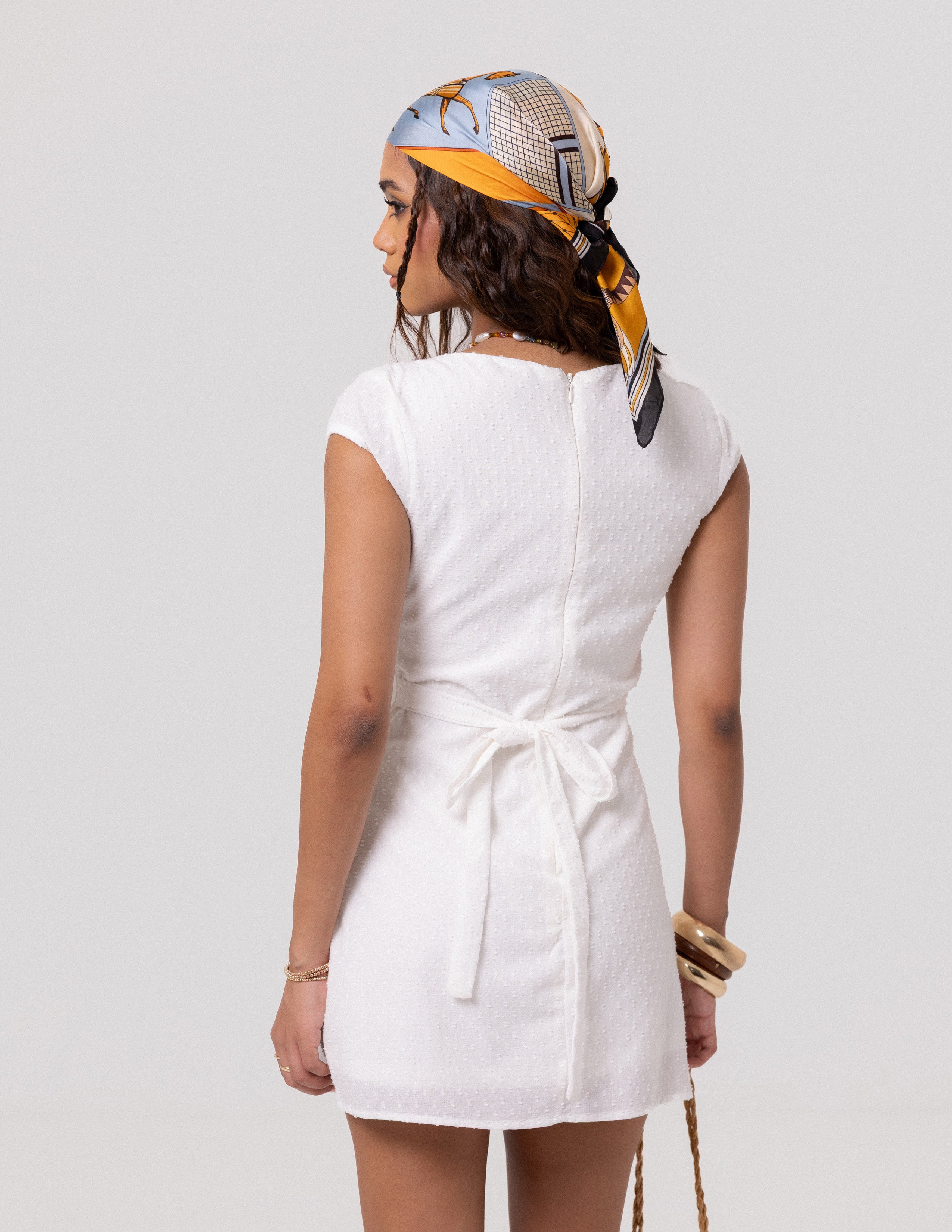 Front Keyhole Detail Mini Dress
