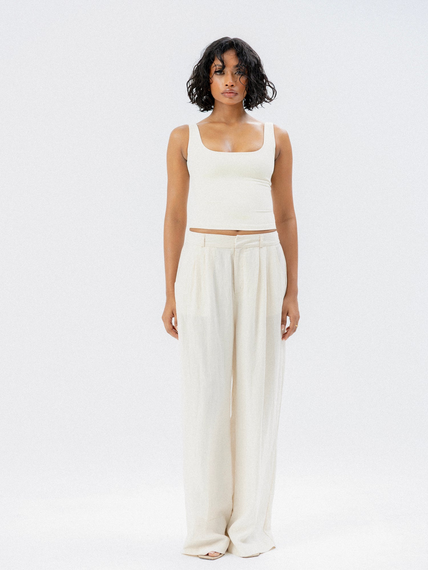 Claudia Scoop Neck Fitted Top
