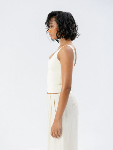 Claudia Scoop Neck Fitted Top