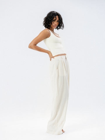 Claudia Scoop Neck Fitted Top