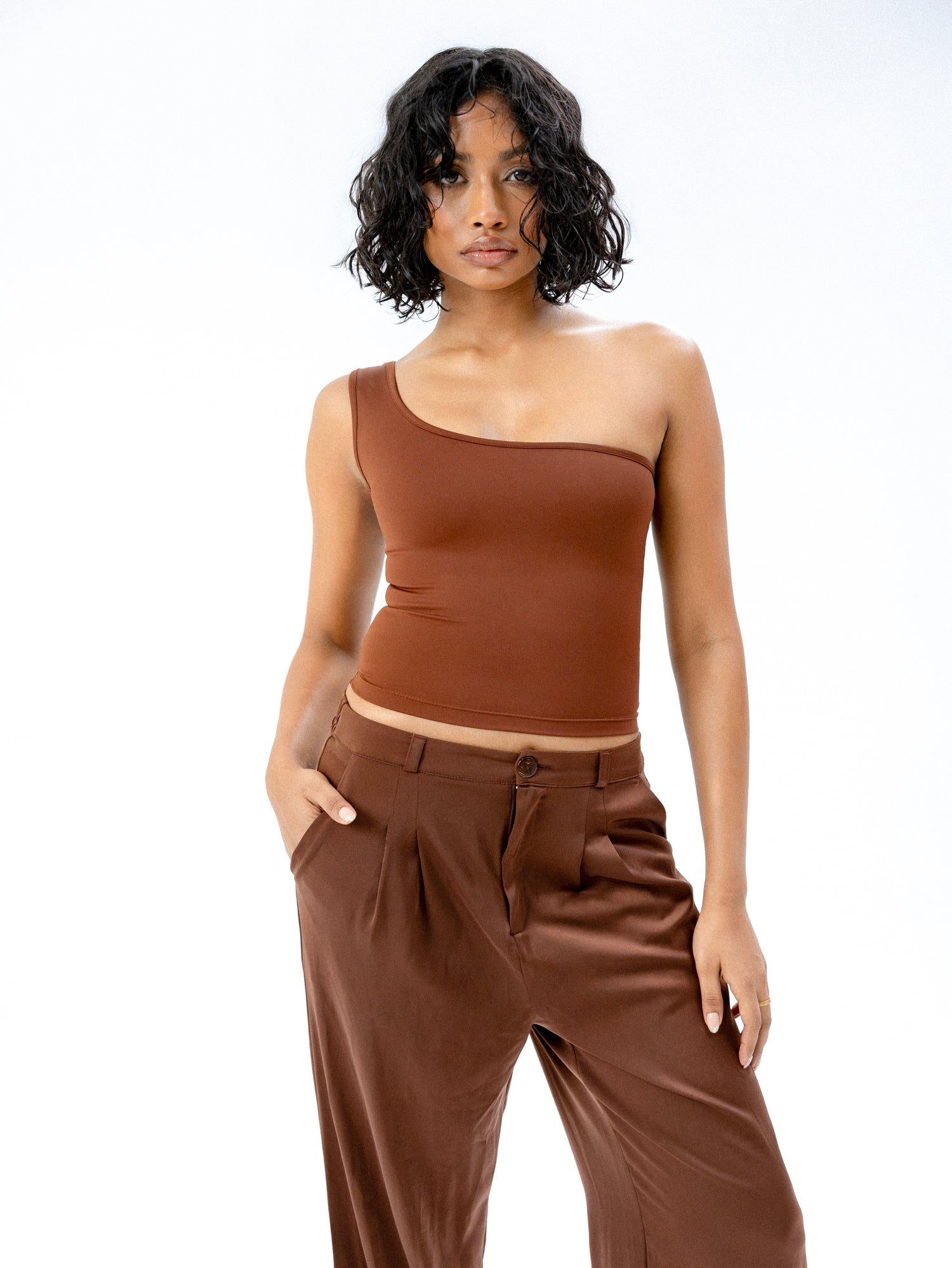 Suzane One Shoulder Top