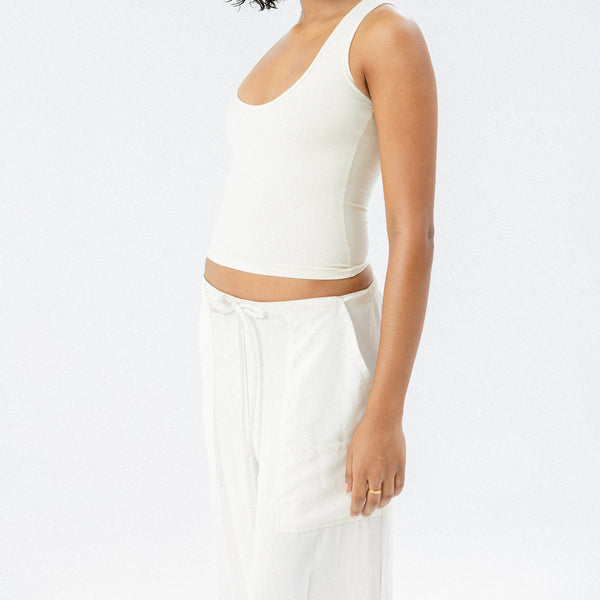 Amee Halter Deep Neck Top