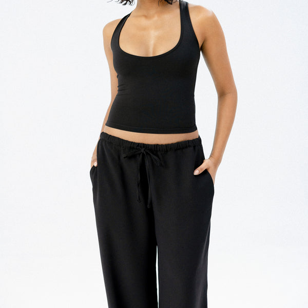 Amee Halter Deep Neck Top
