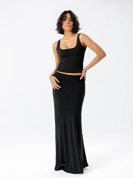 Claudia Scoop Neck Fitted Top