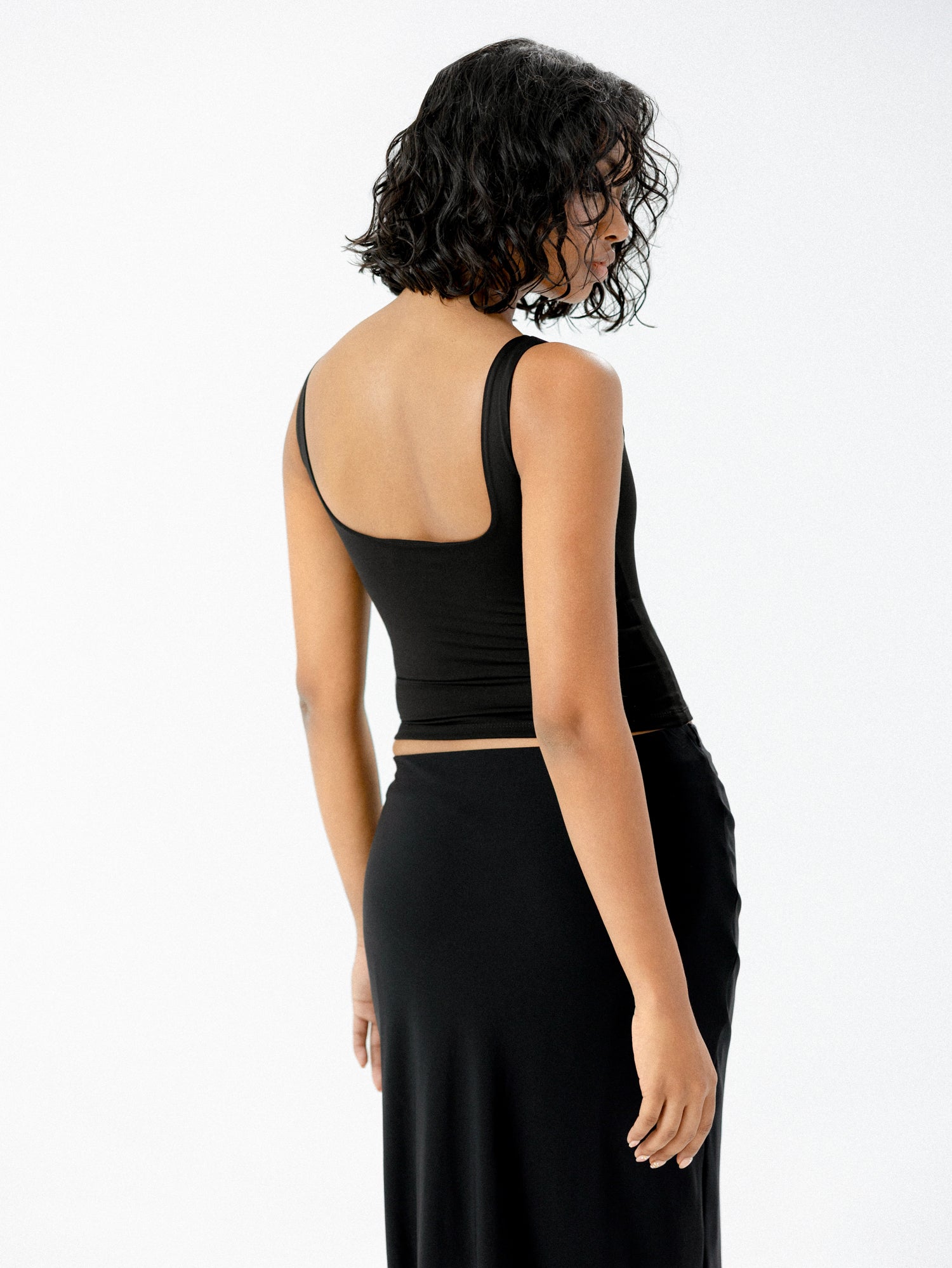 Claudia Scoop Neck Fitted Top