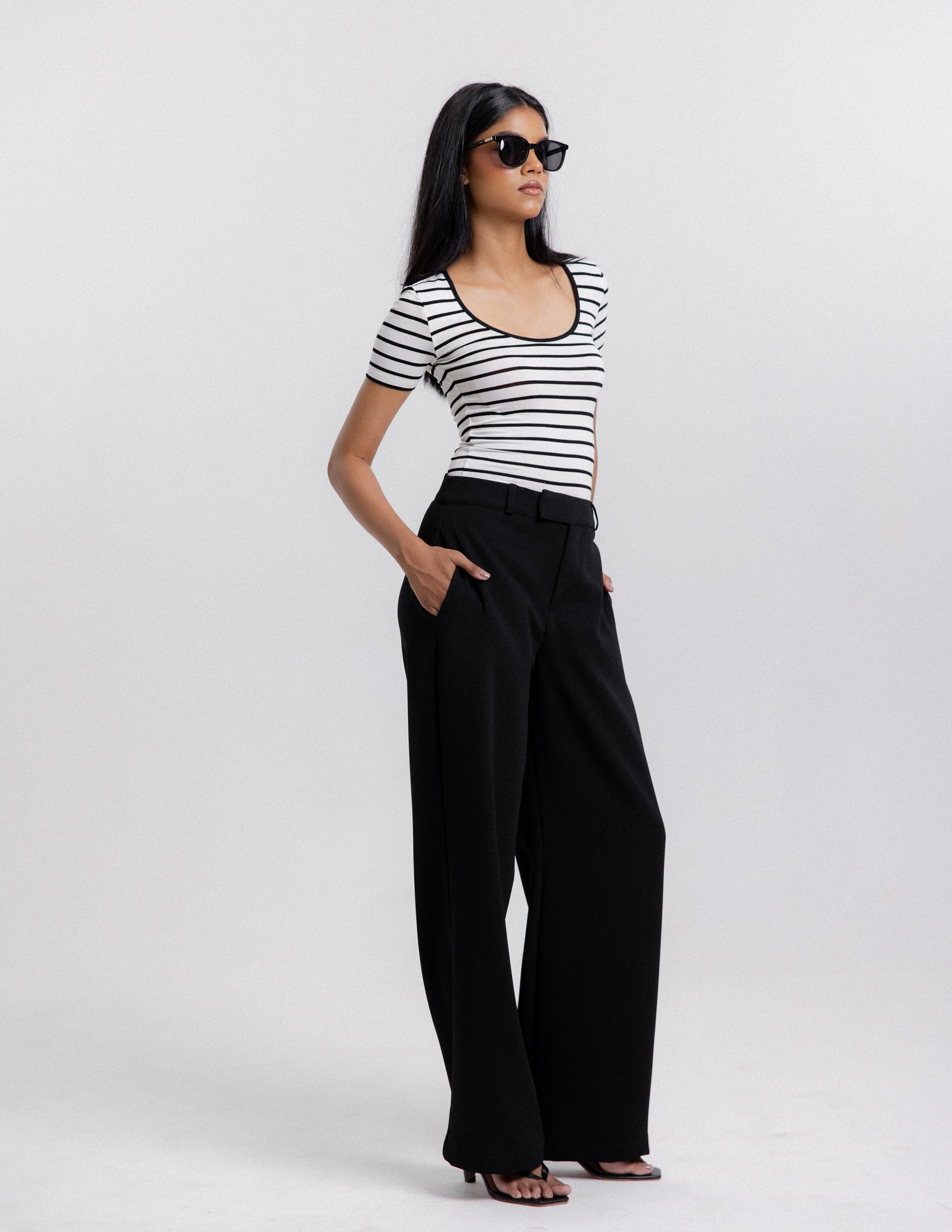 High Waist Straight Leg Pant