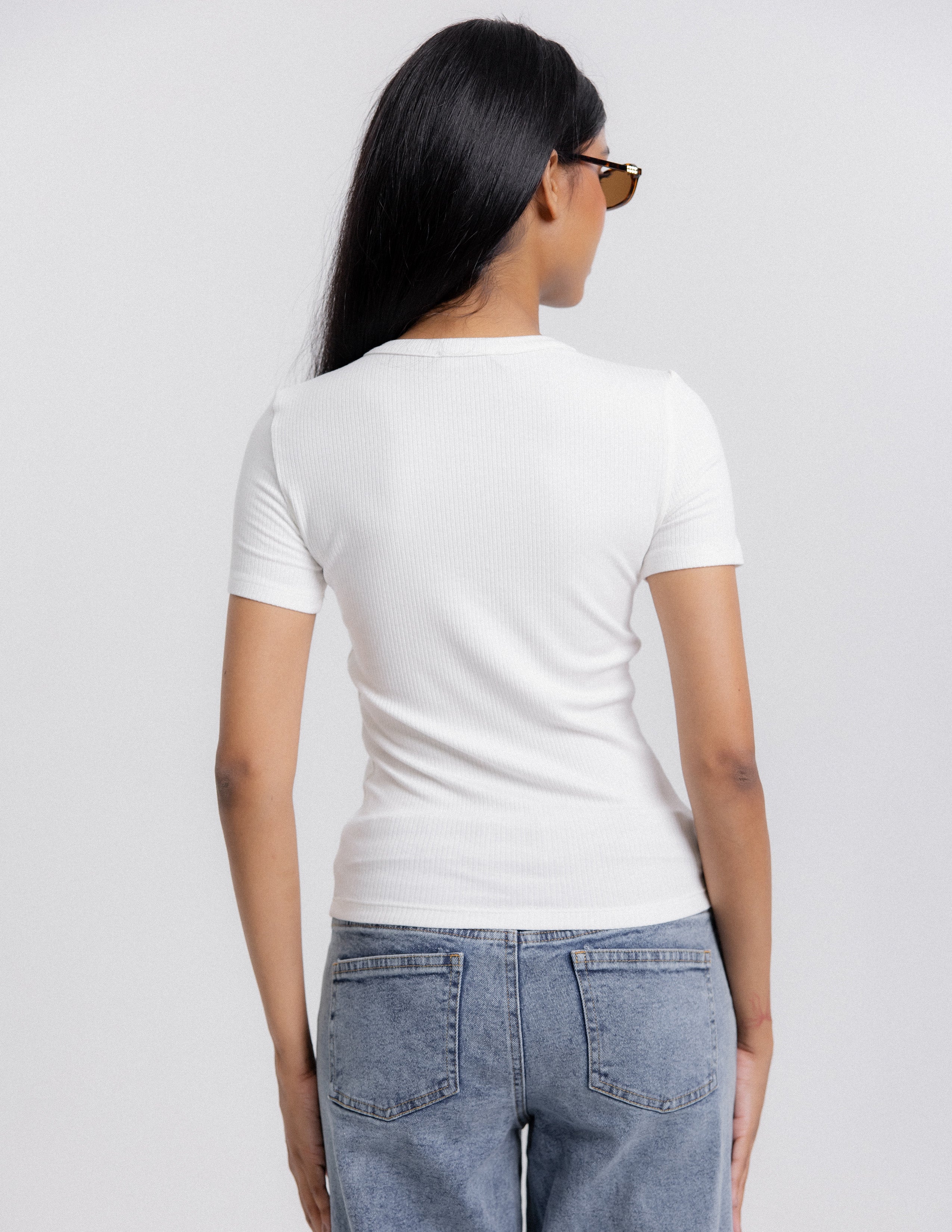 Button Down Fitted Top