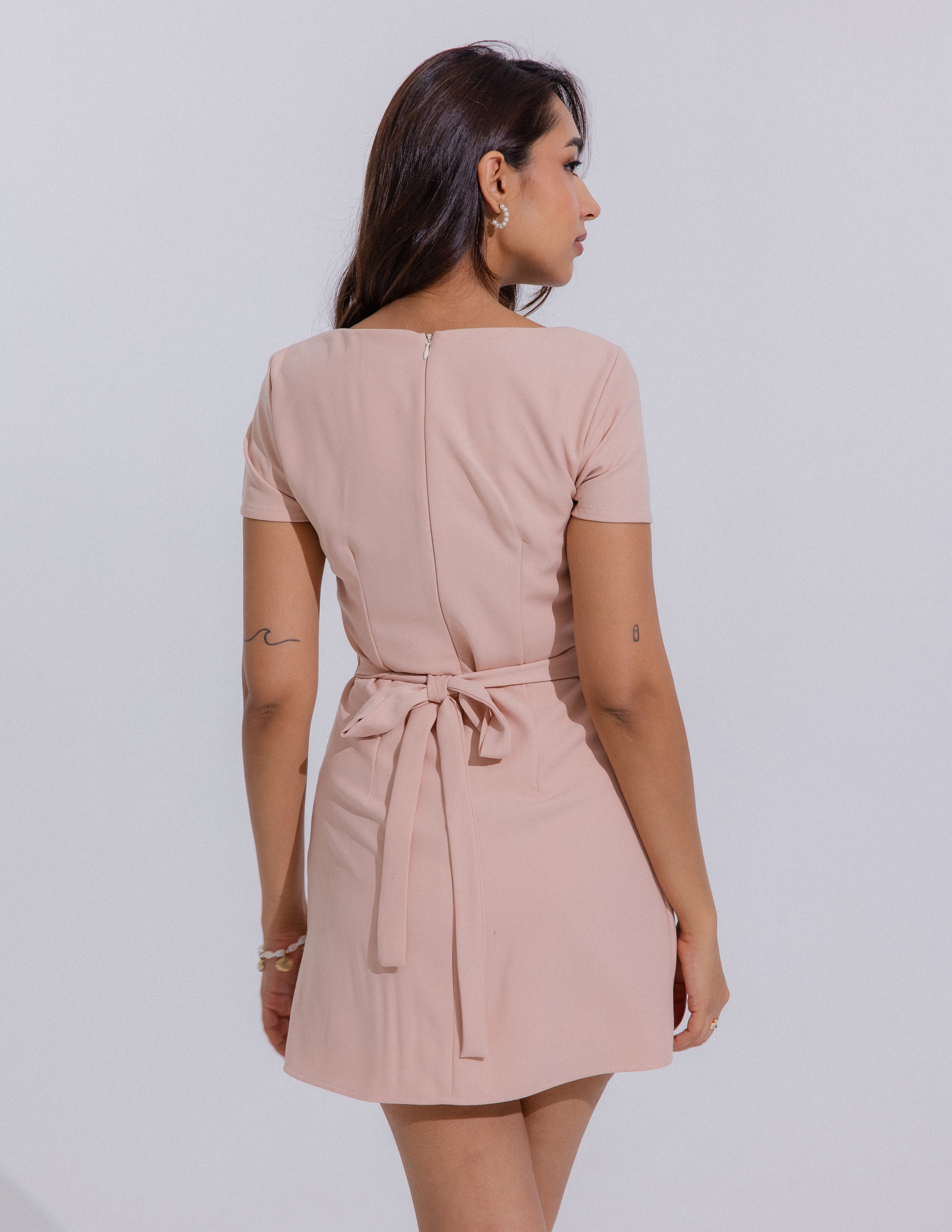 Square Neck Mini Dress