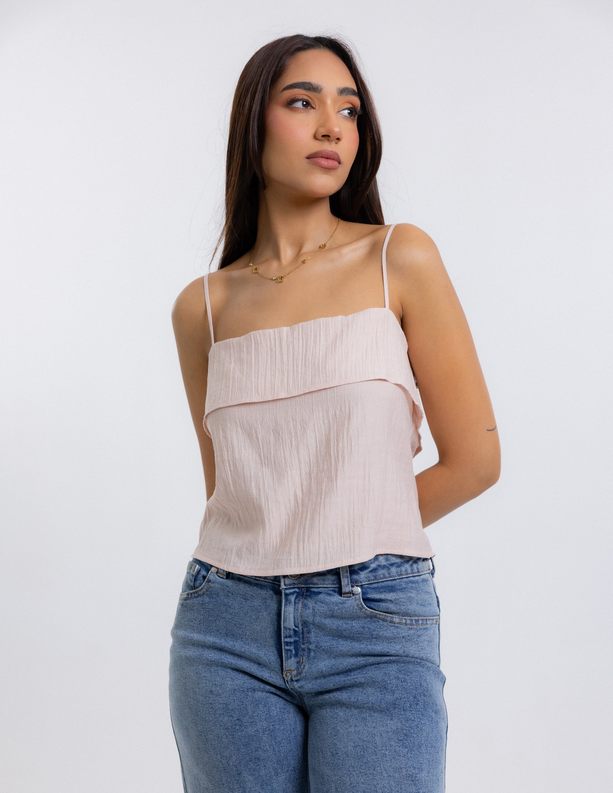 Flap Detailed Tube Top