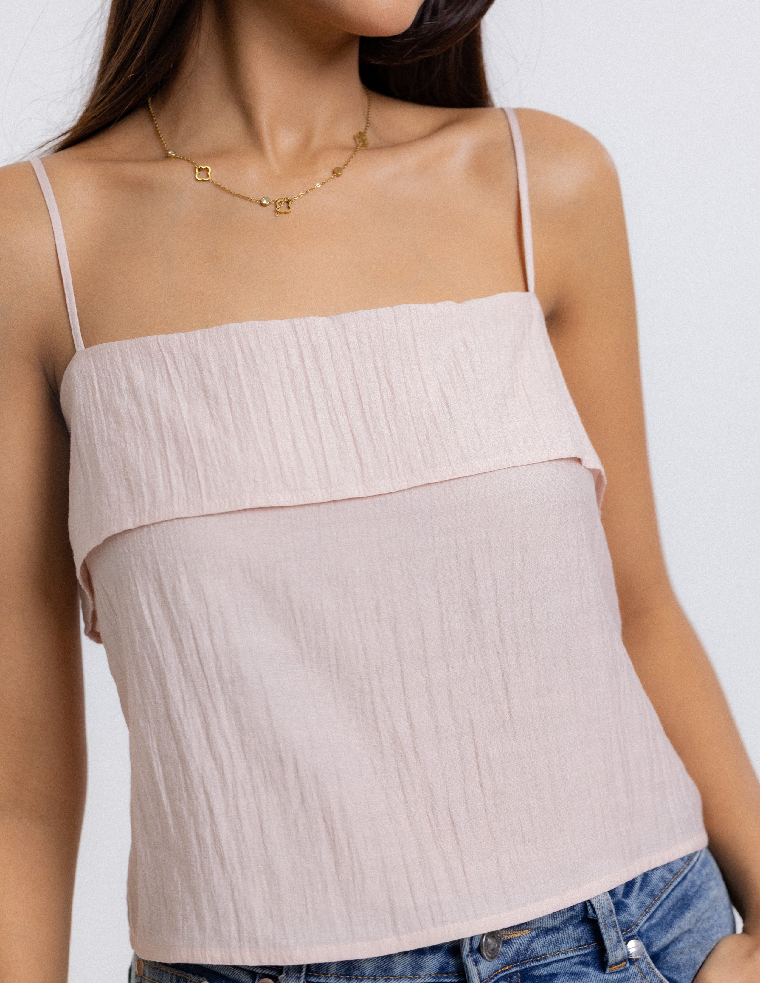 Flap Detailed Tube Top