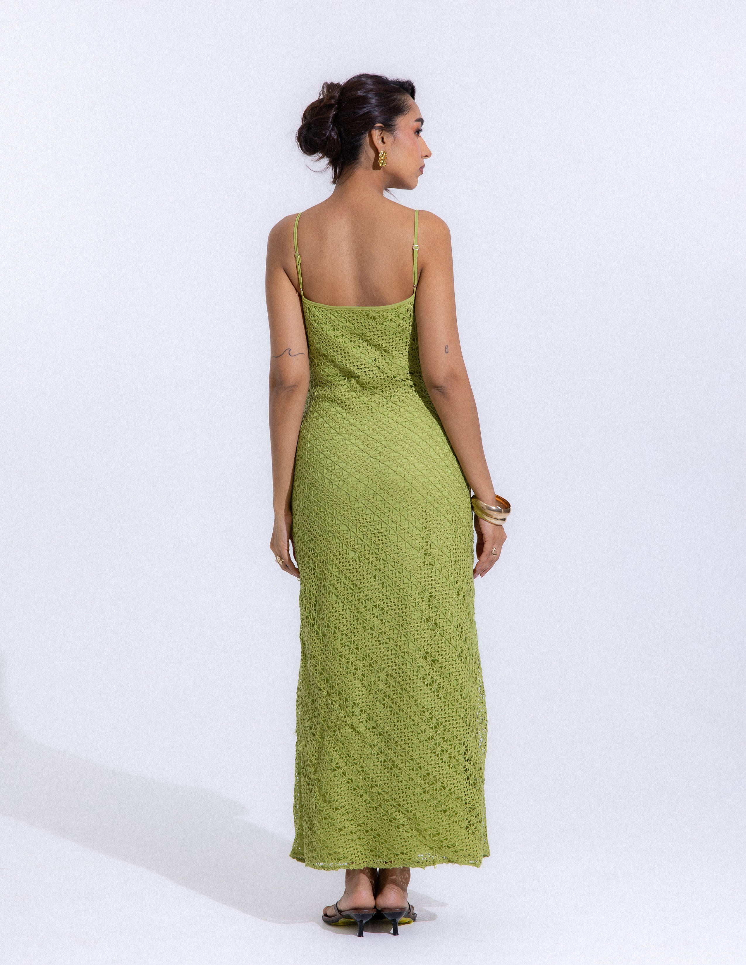 Bias Lace Maxi Dress