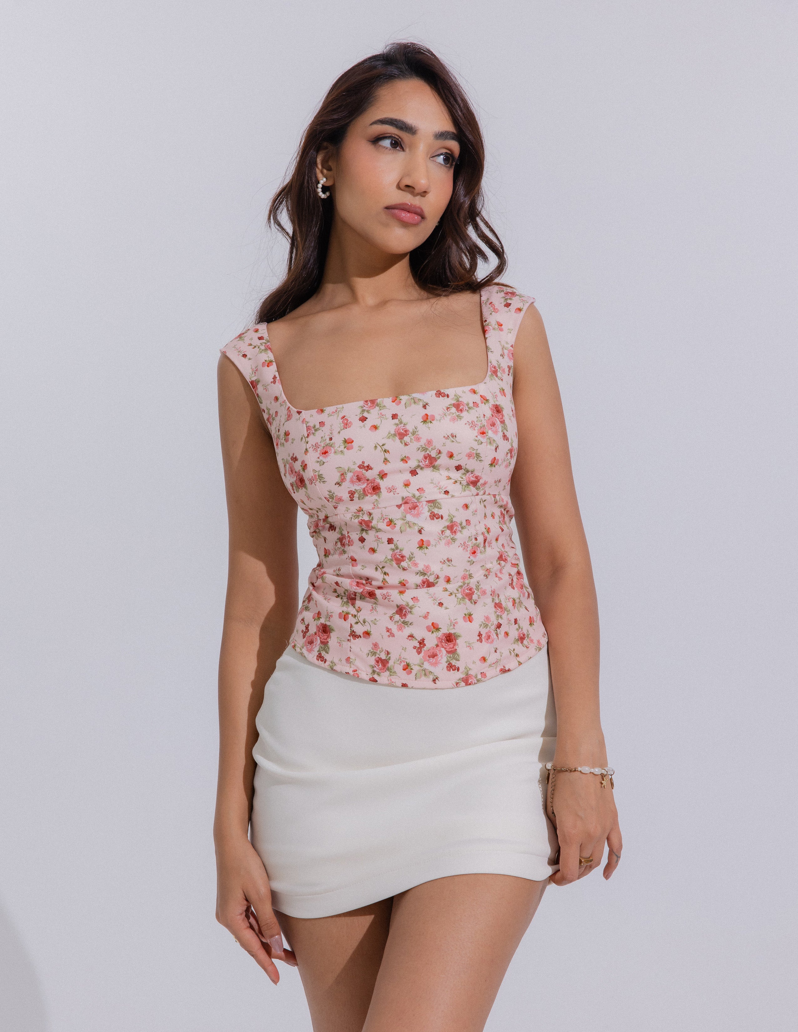 Square Neck Corset Top