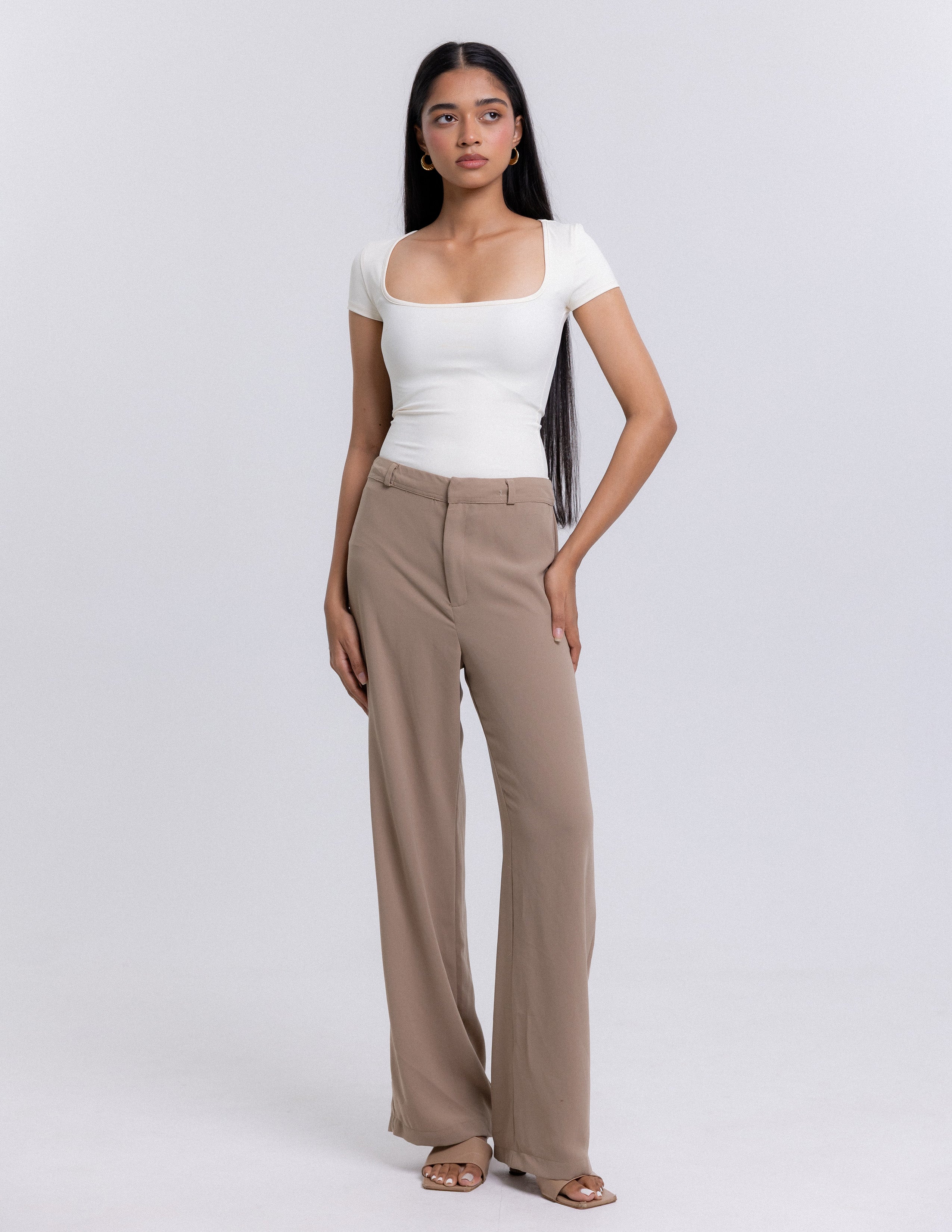 Lilly Square Neck Fitted Top
