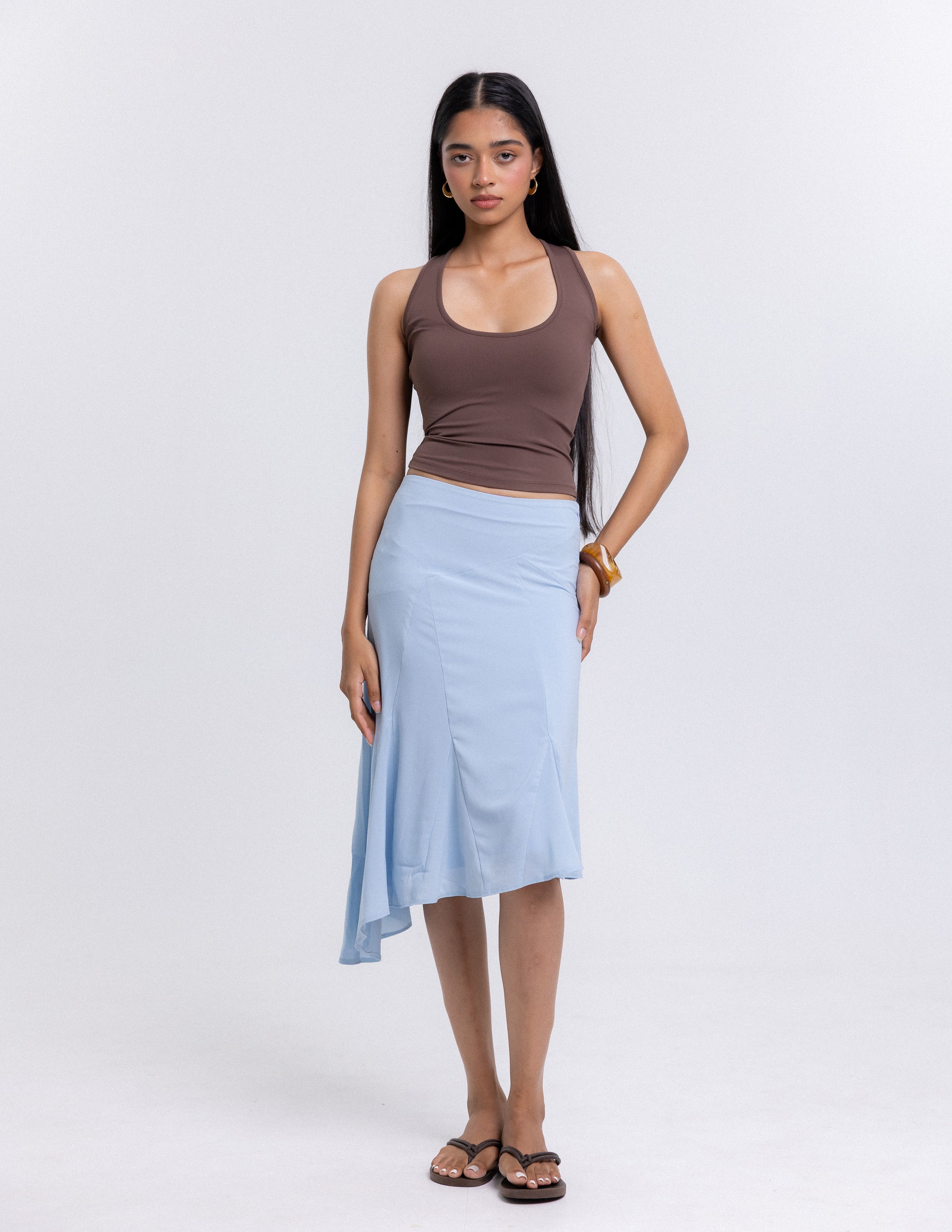 Amee Halter Neck Fitted Top