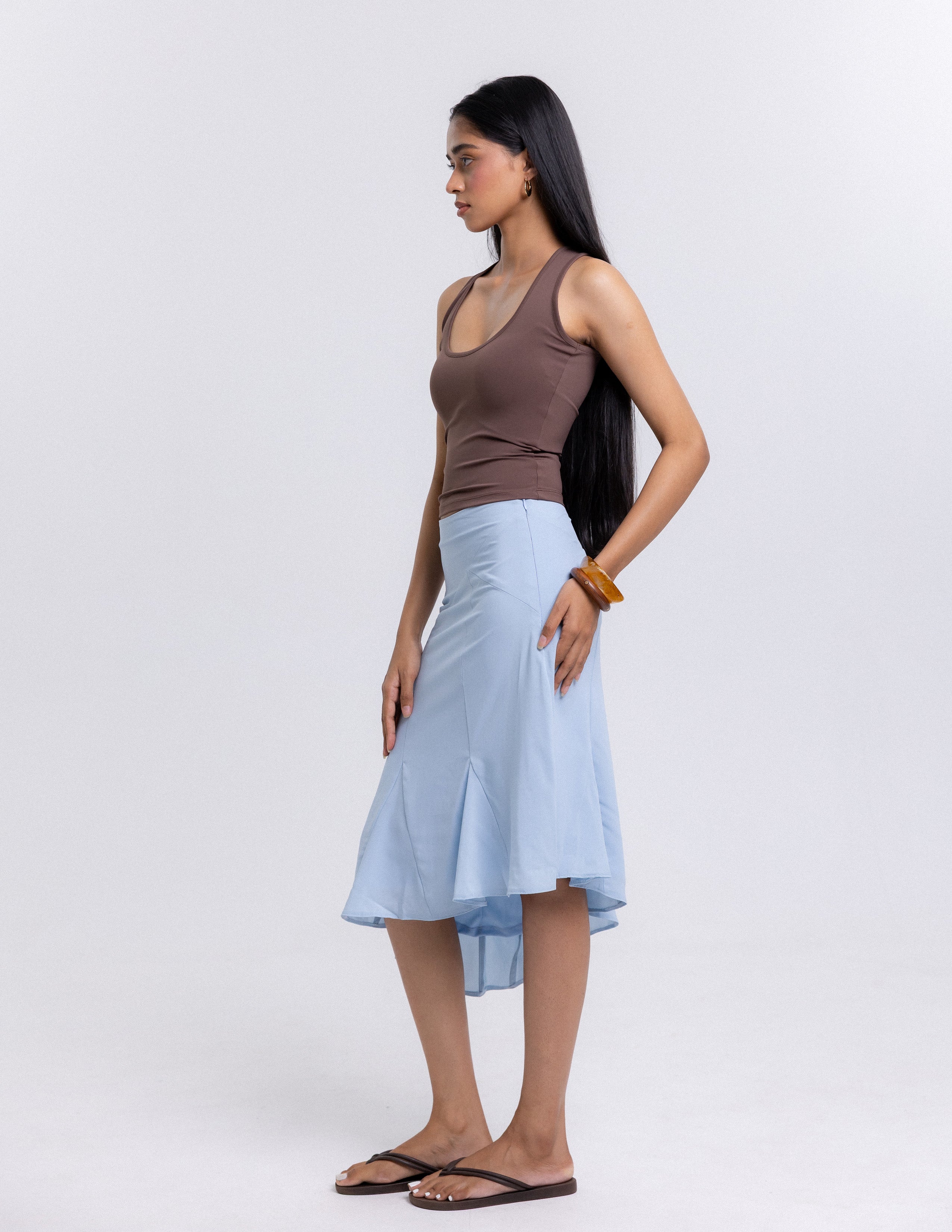 Amee Halter Neck Fitted Top