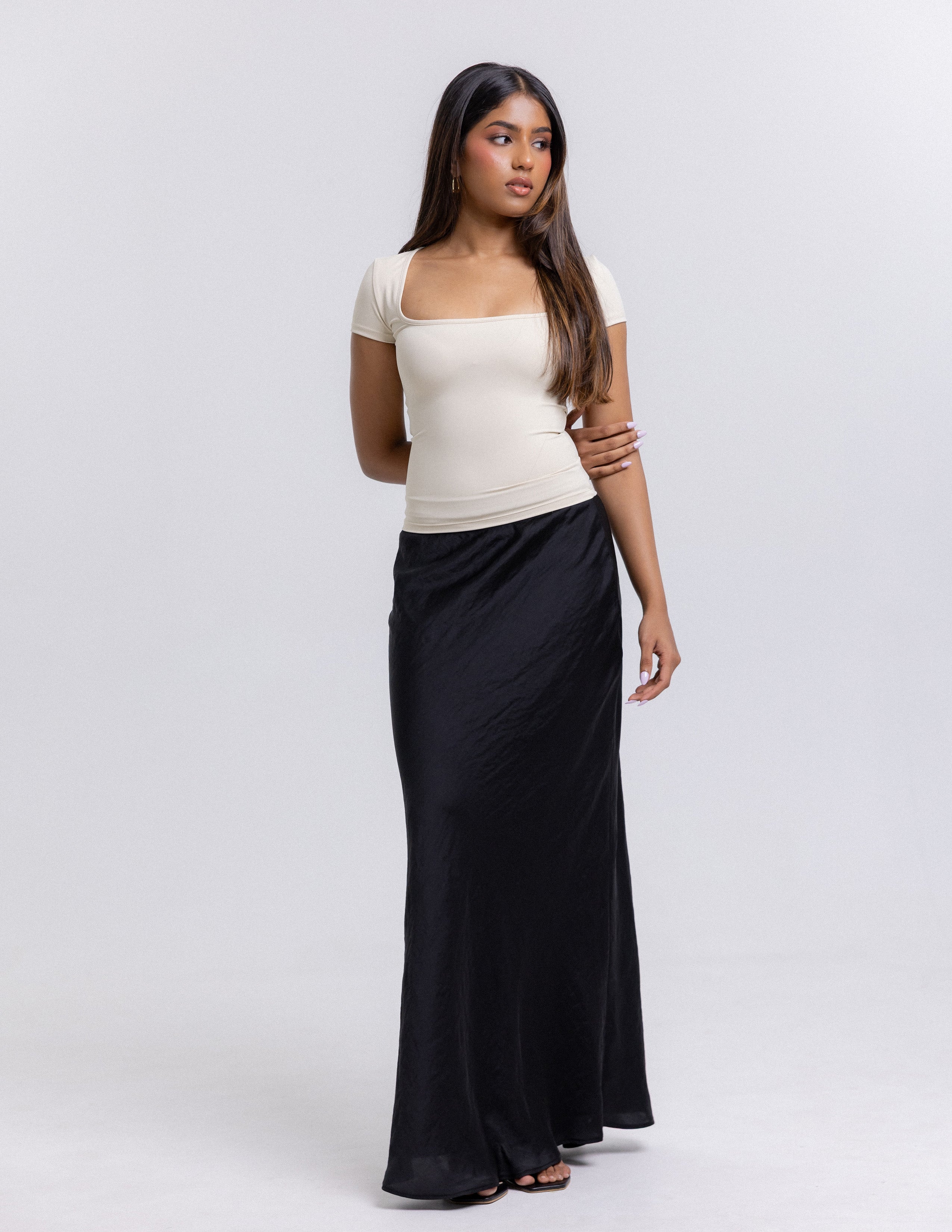 Lilly Square Neck Fitted Top