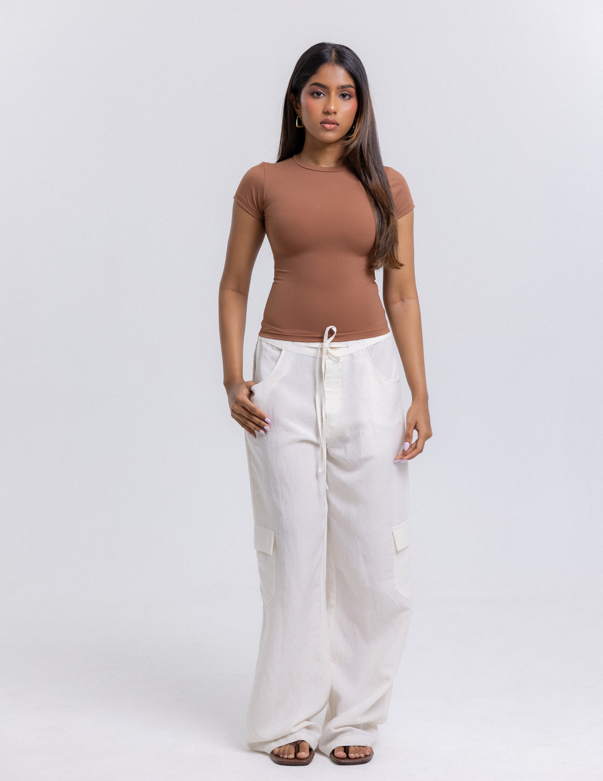Rue High Neck Fitted Top