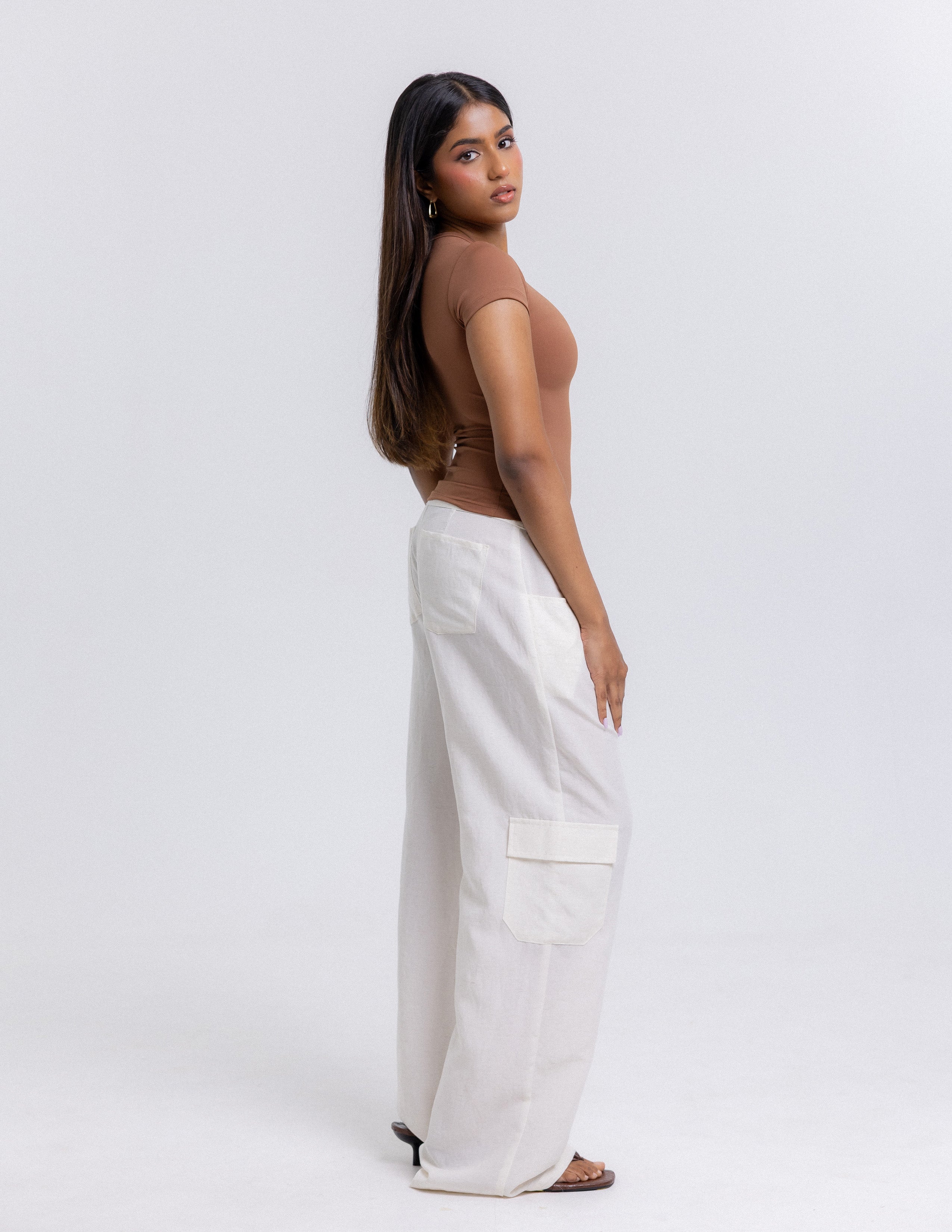 Rue High Neck Fitted Top