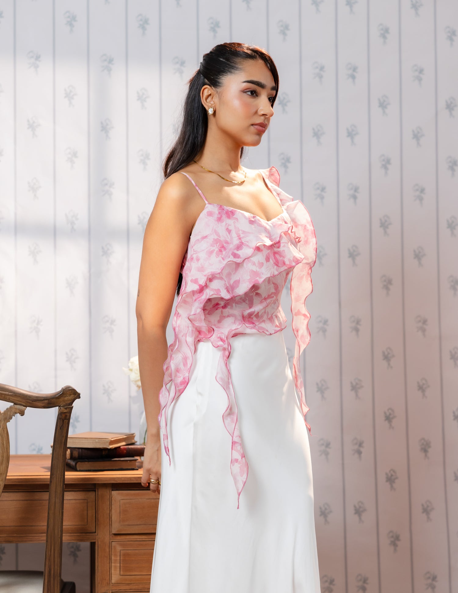 Ruffle Detail Top