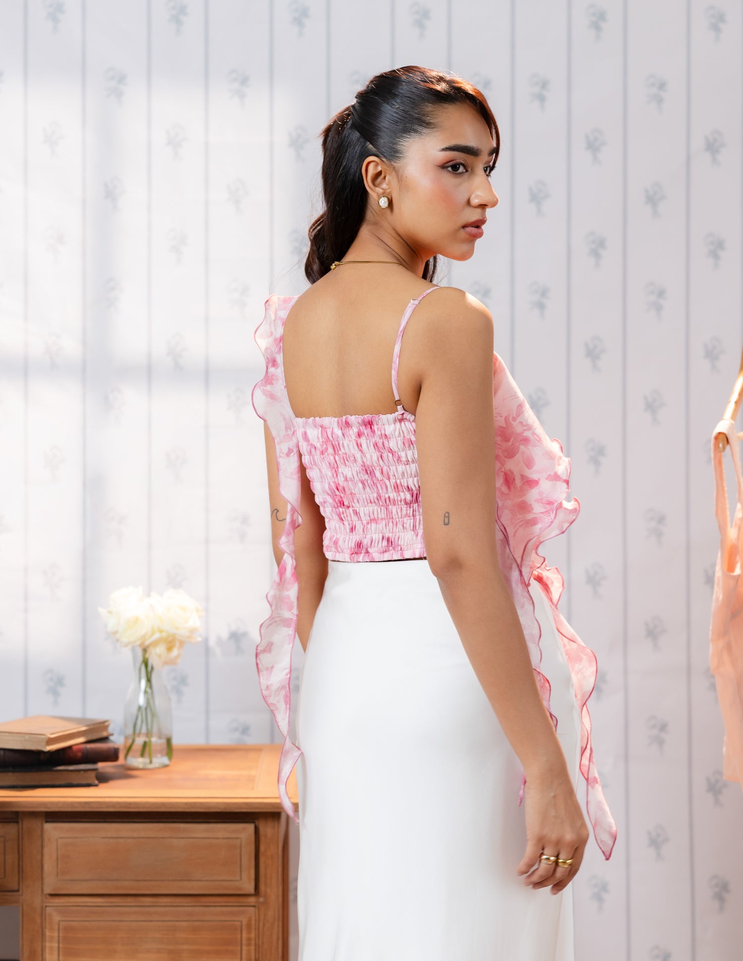 Ruffle Detail Top