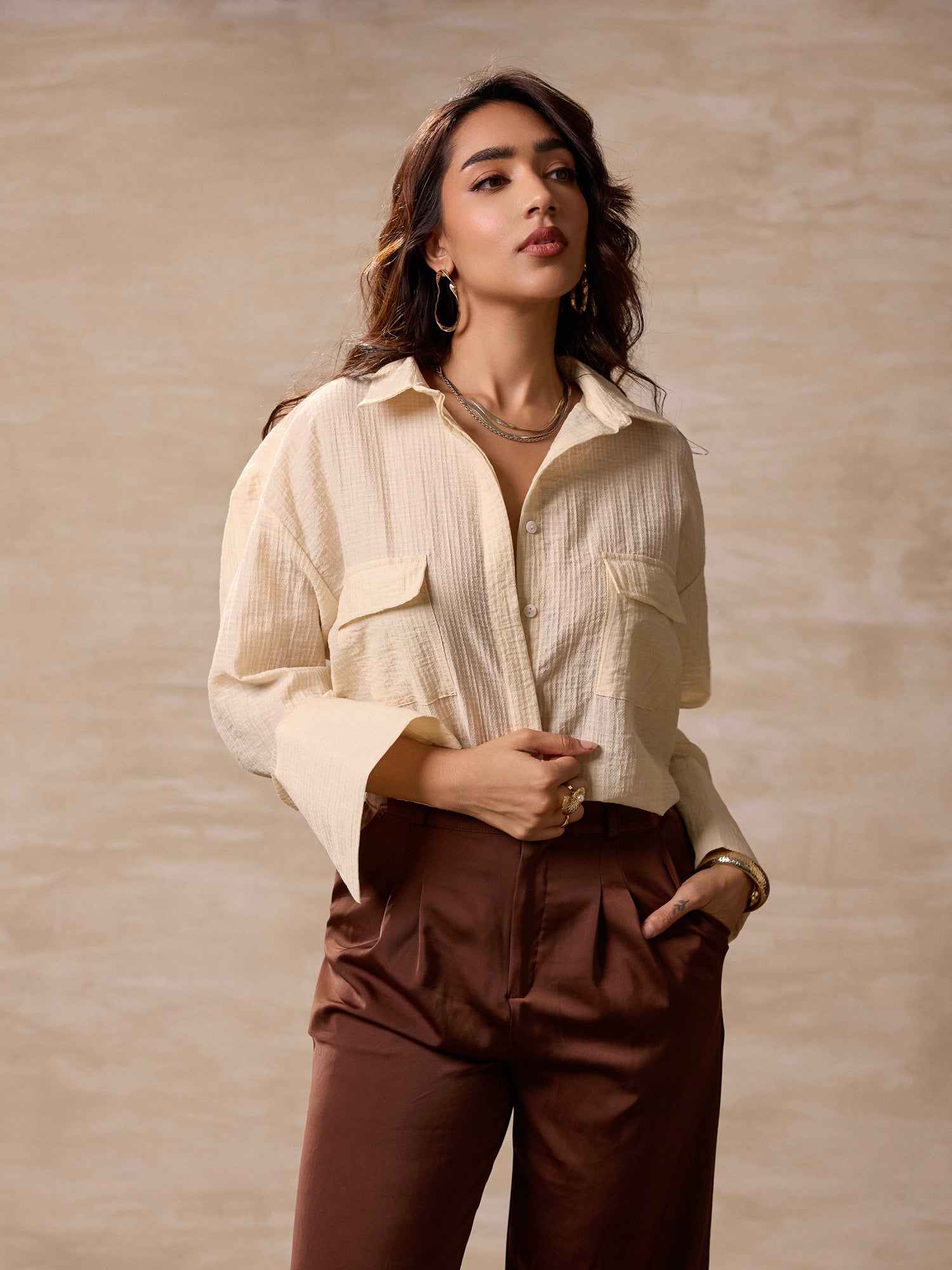 Pocket Detailed Loose Fit  Top