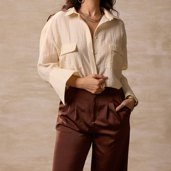 Pocket Detailed Loose Fit  Top