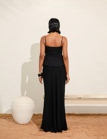 Frill Detailed Front Tie Up Top