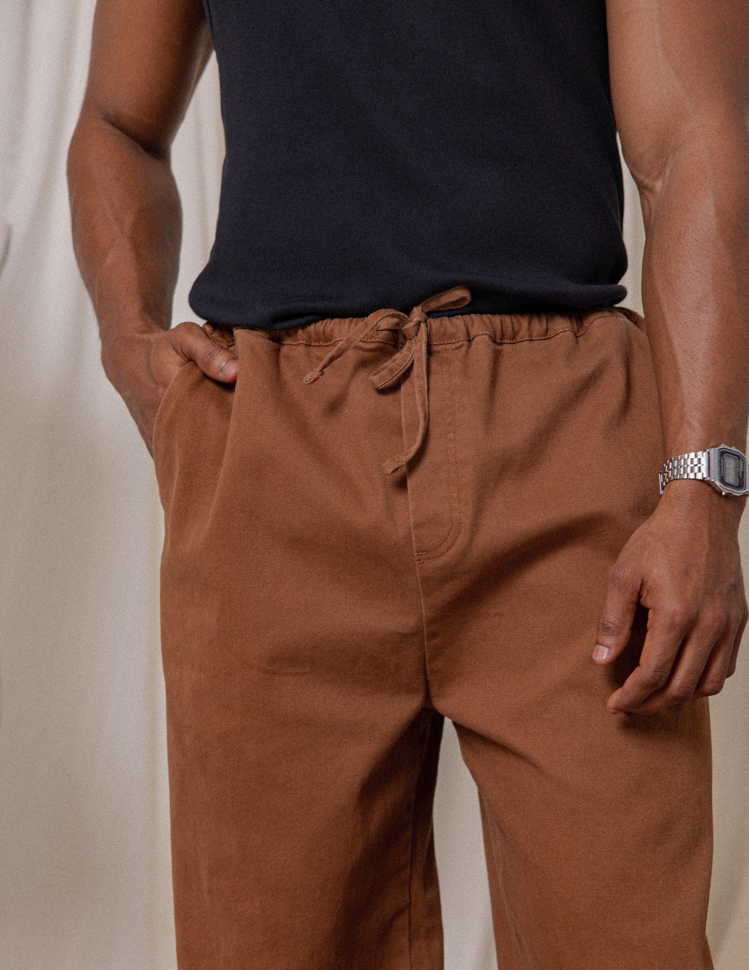 Straight Leg Loose Fit Drawstring Pant
