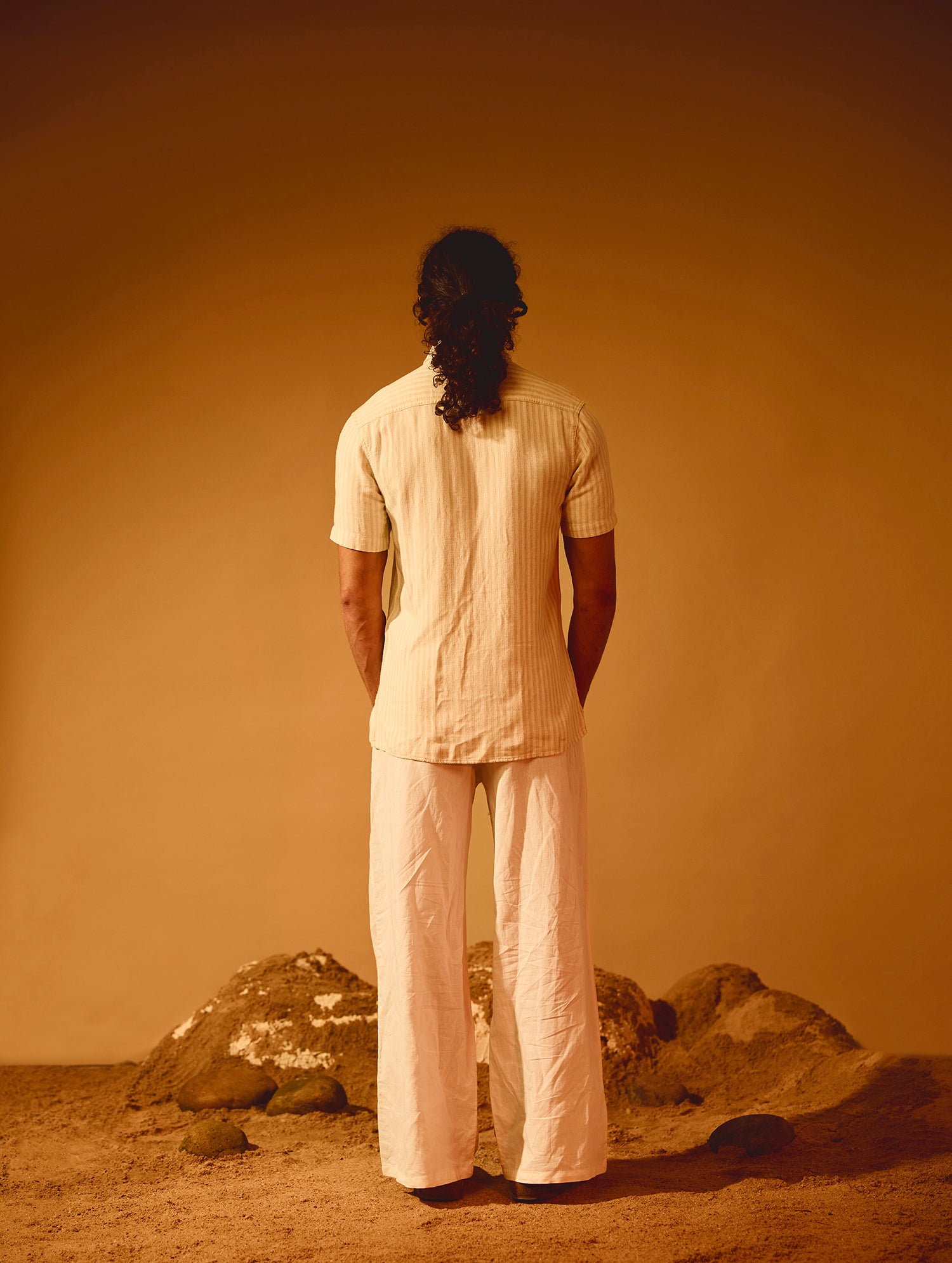 Stripe Detailed Button Down Slim Fit Shirt