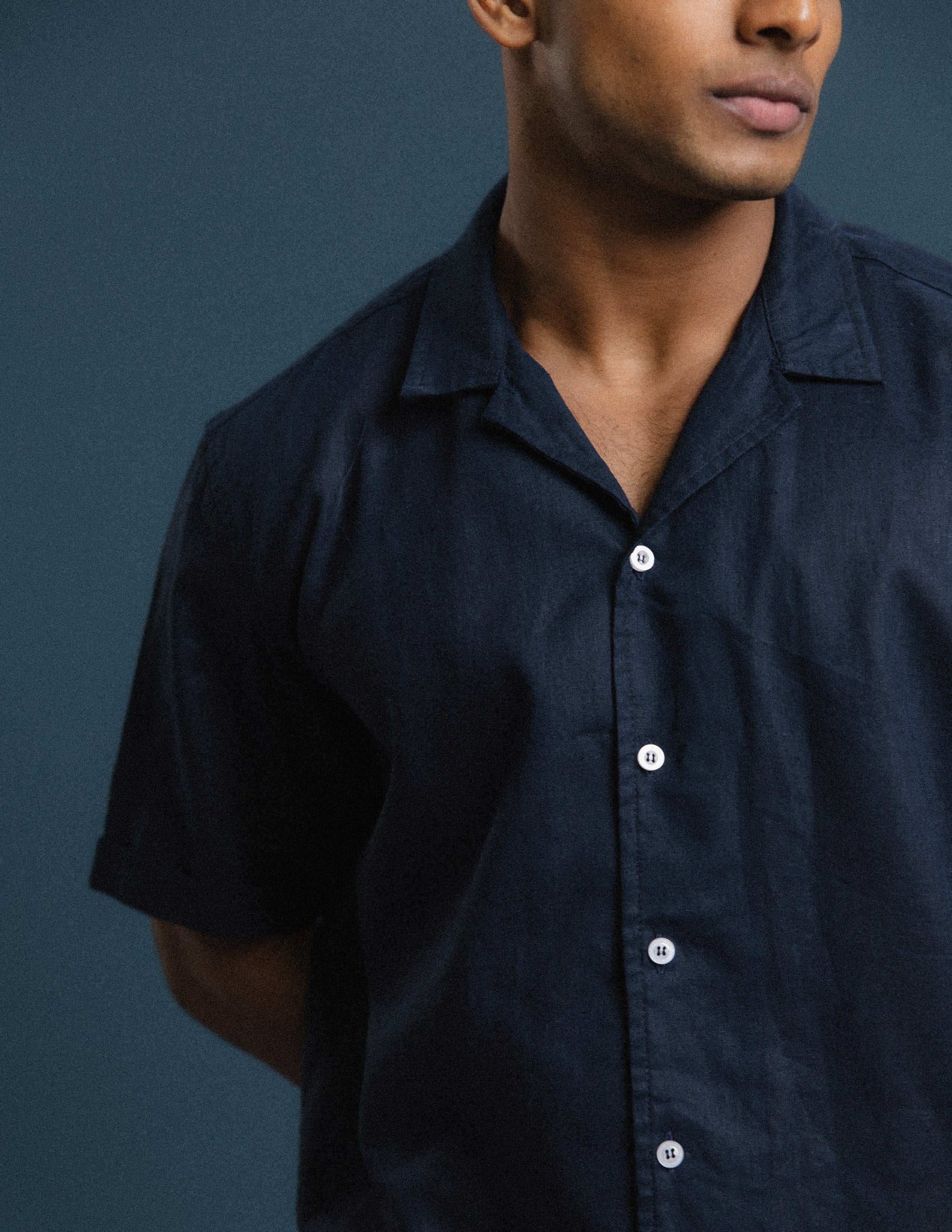 Oversized Cropped Short Sleeve Shirt