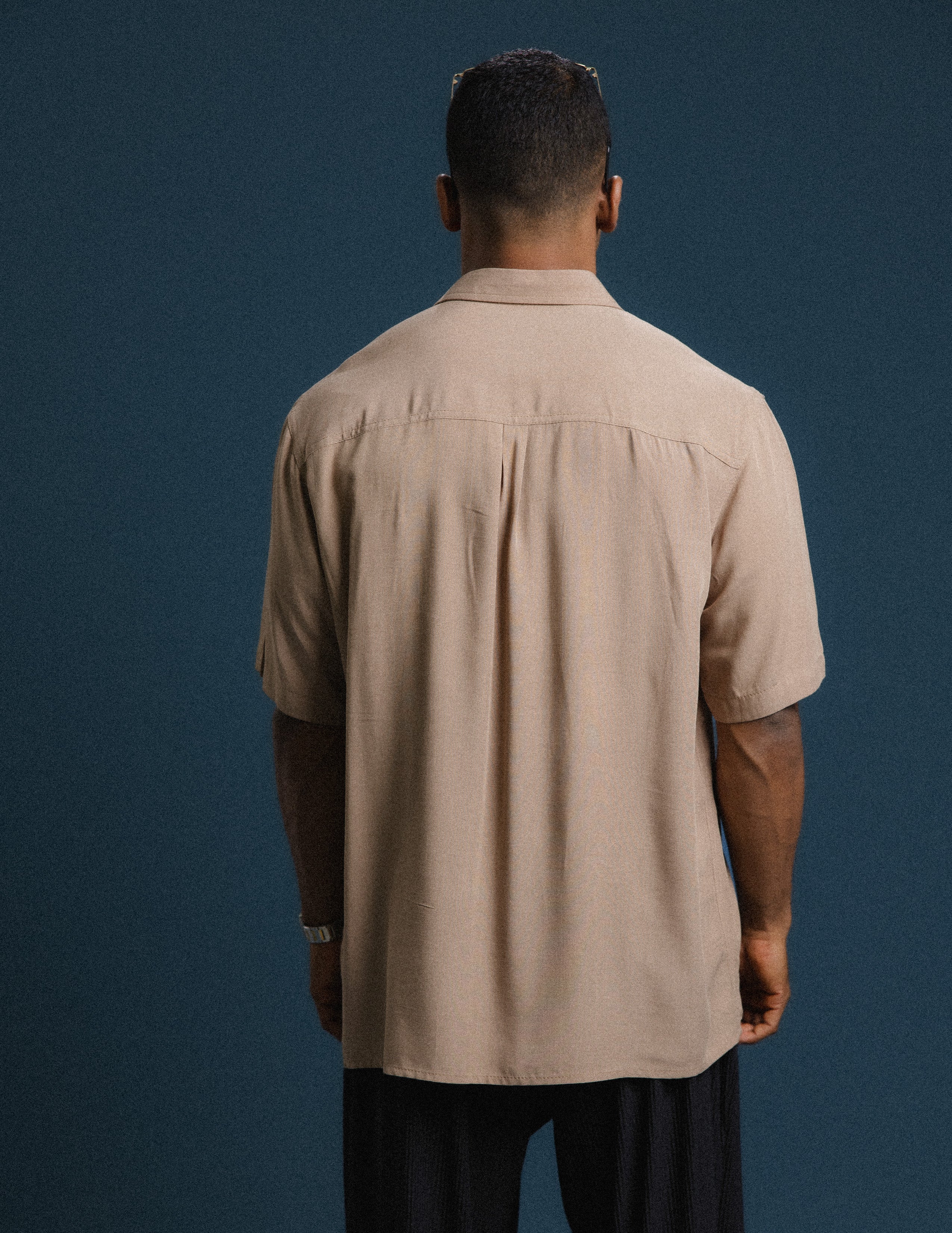 Oversized Button Down Short Sleeve Shirt