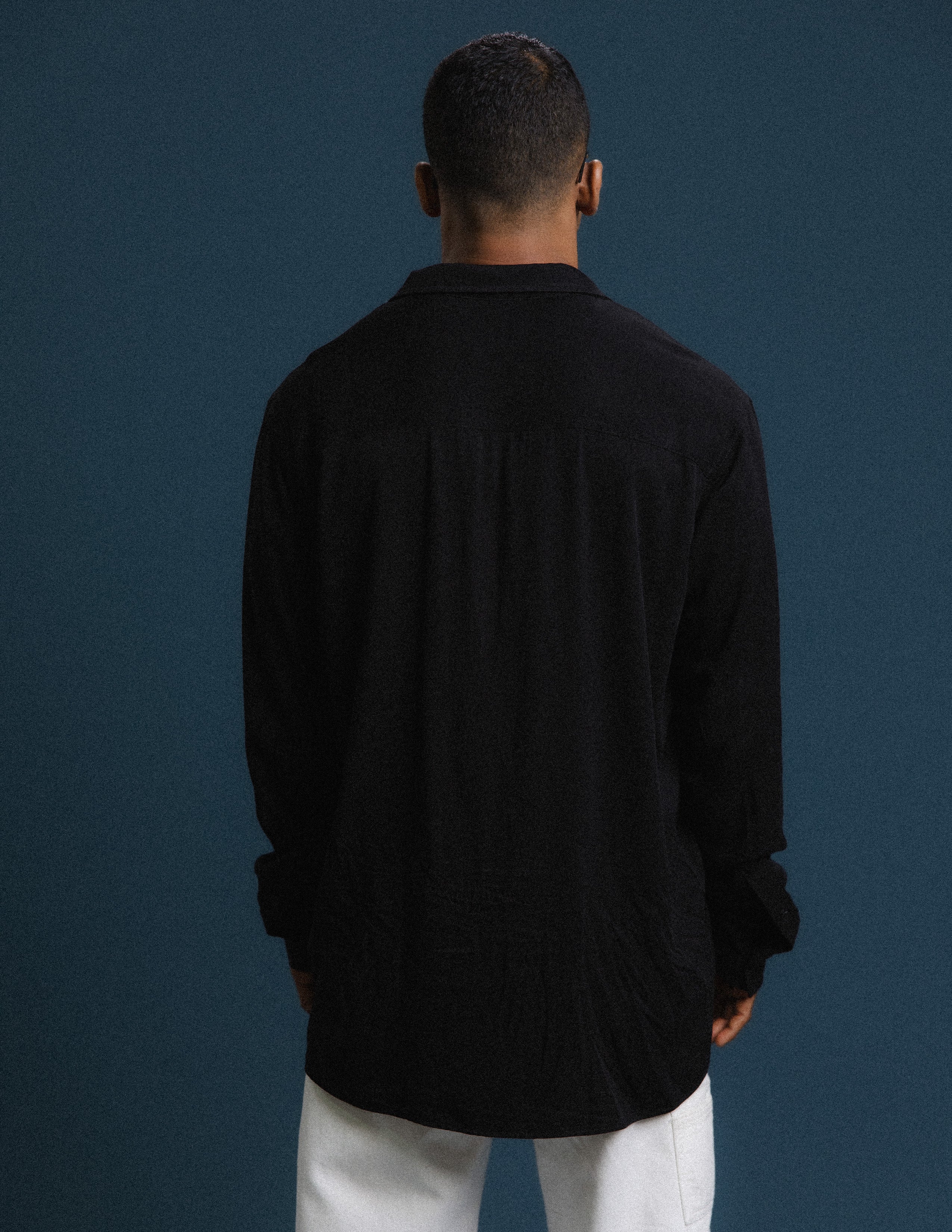 Oversized Camp collar Long Sleeve Shirt
