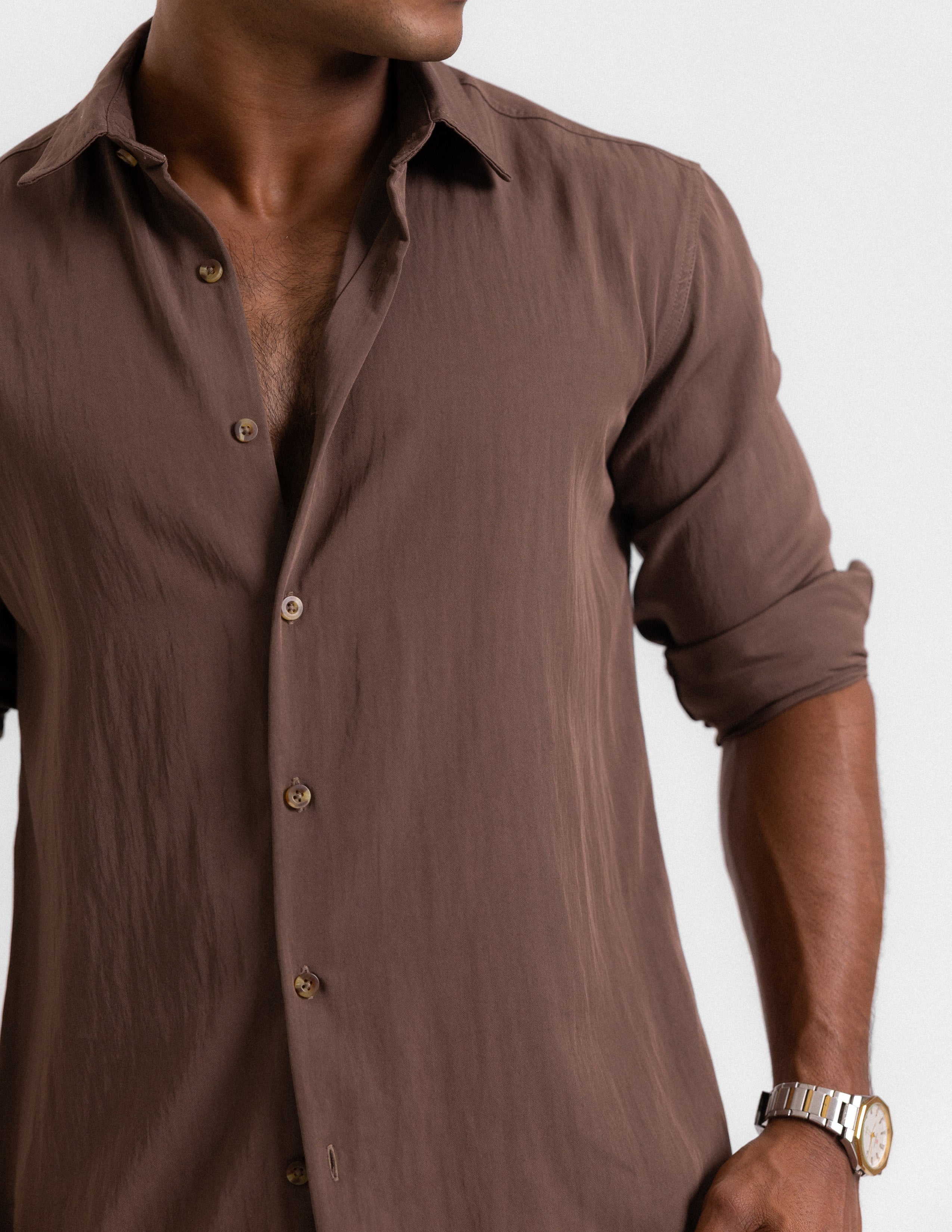 Regular fit long sleeve shirt