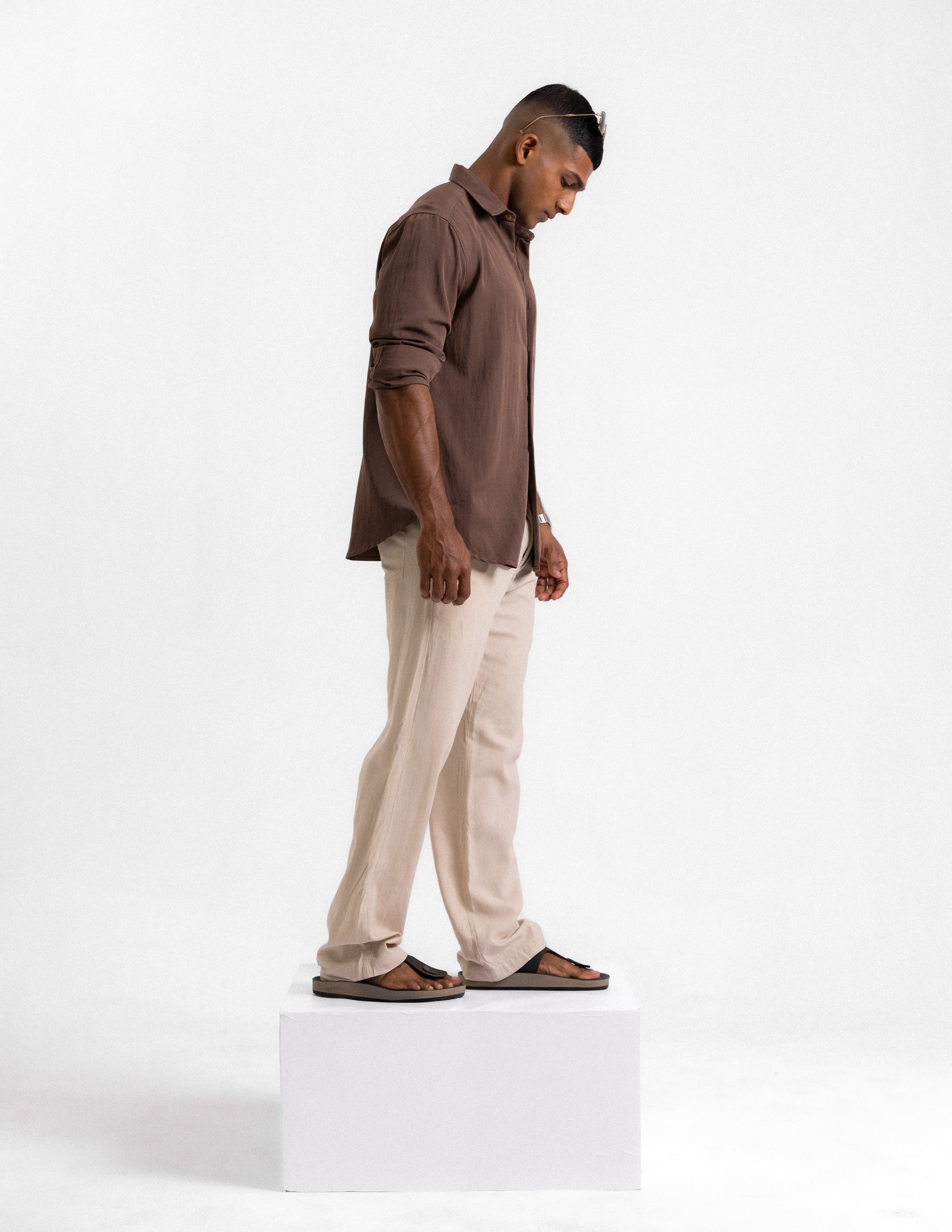 Regular fit long sleeve shirt
