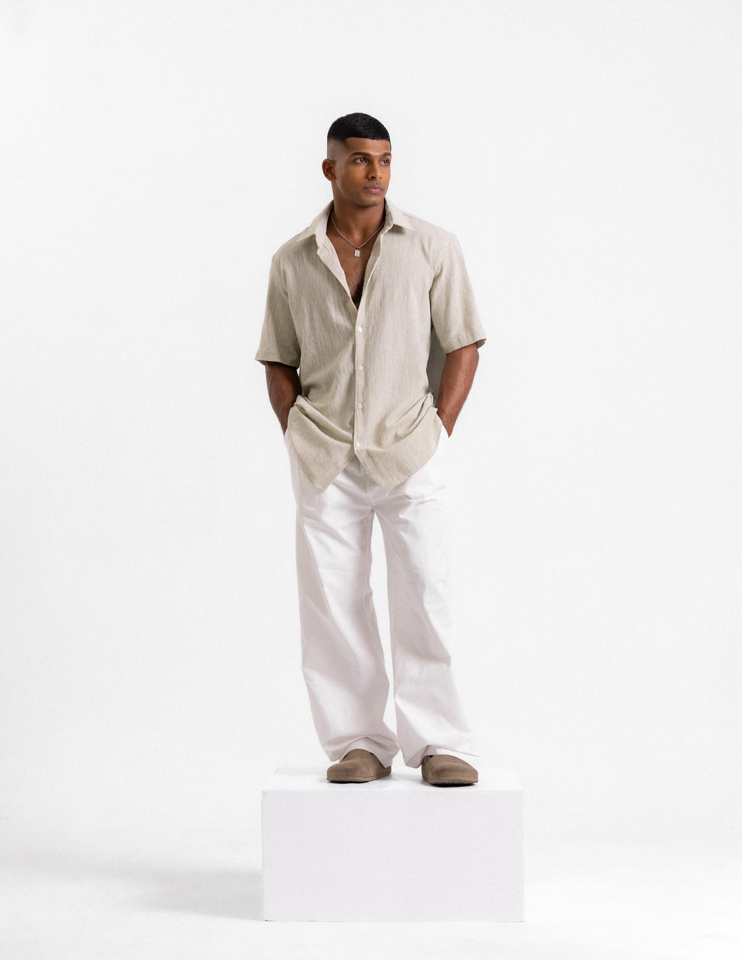 Oversized short sleeve shirt