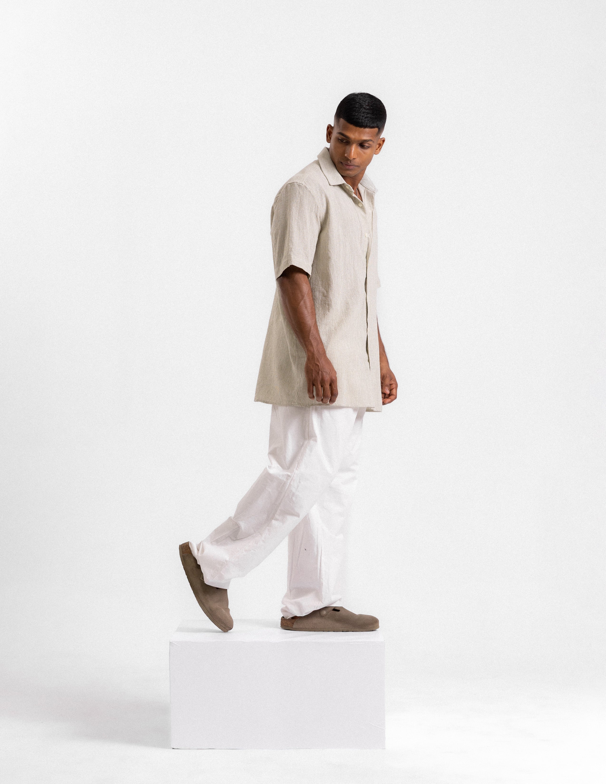 Oversized short sleeve shirt