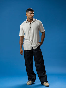 Sleeve fold detailed shirt
