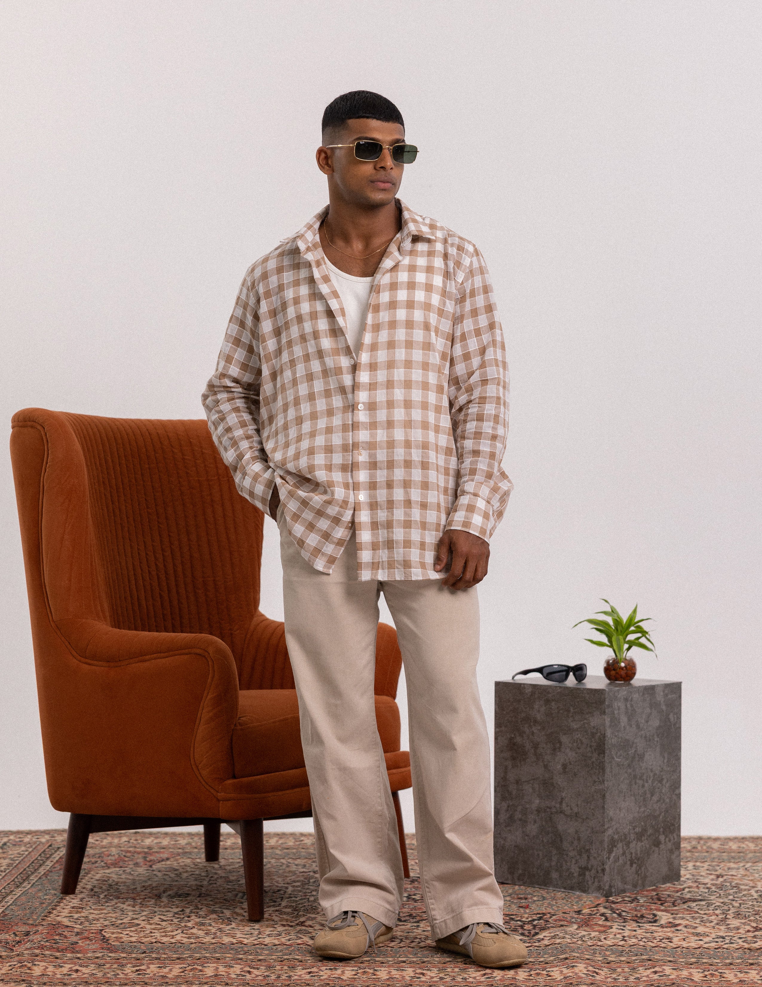 Oversized long sleeve shirt