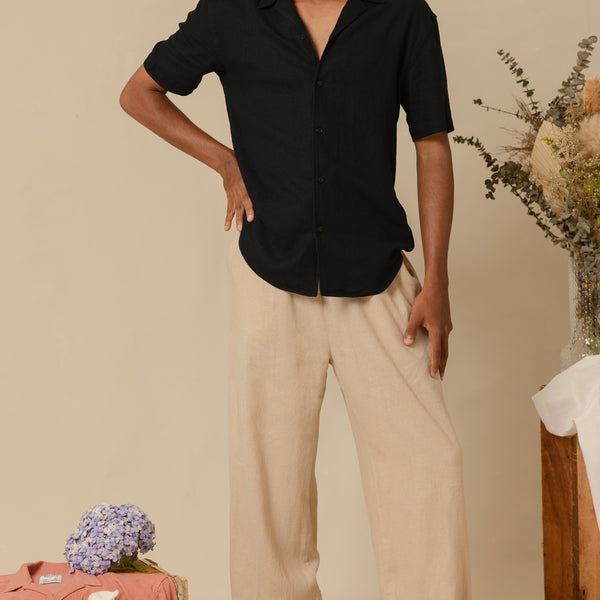 Camp collar regular fit shirt