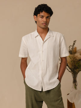 Camp collar regular fit shirt