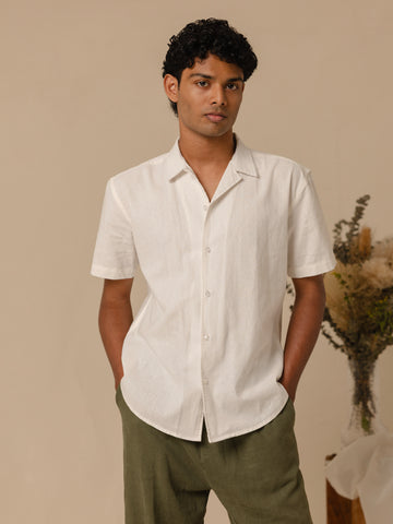 Camp collar regular fit shirt
