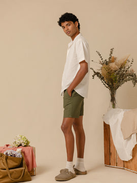 Camp collar regular fit shirt
