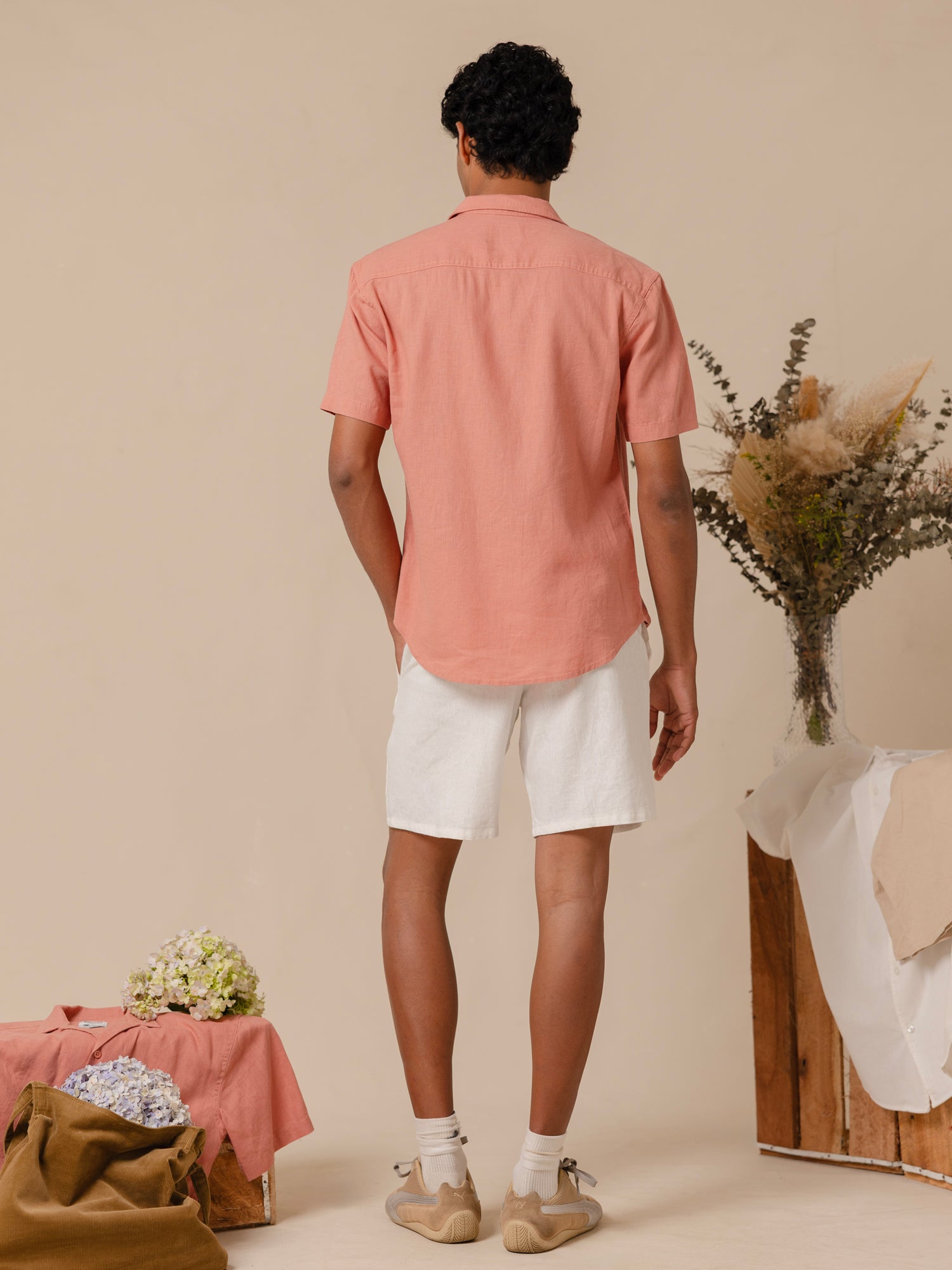 Camp collar regular fit shirt