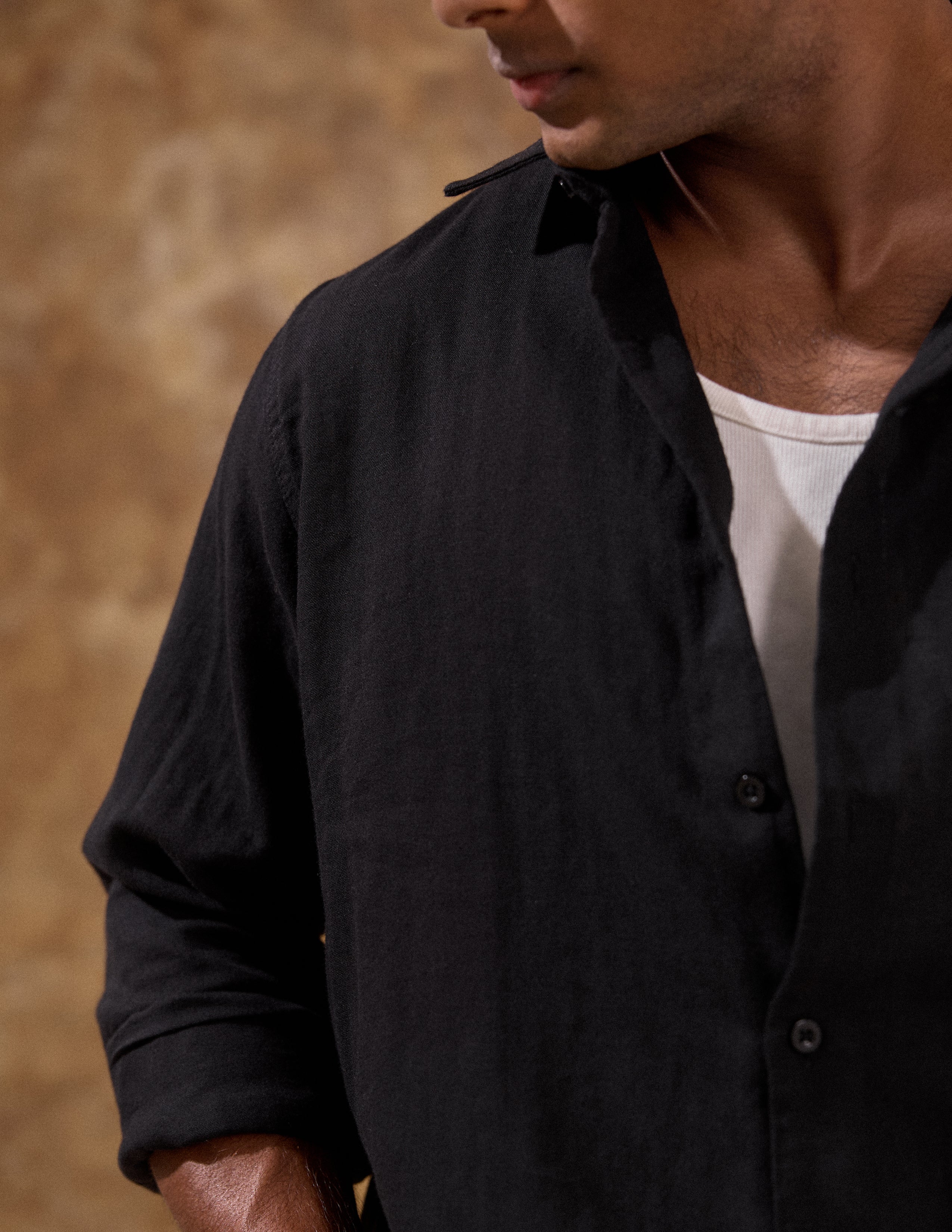 Chest pocket detail long sleeve shirt