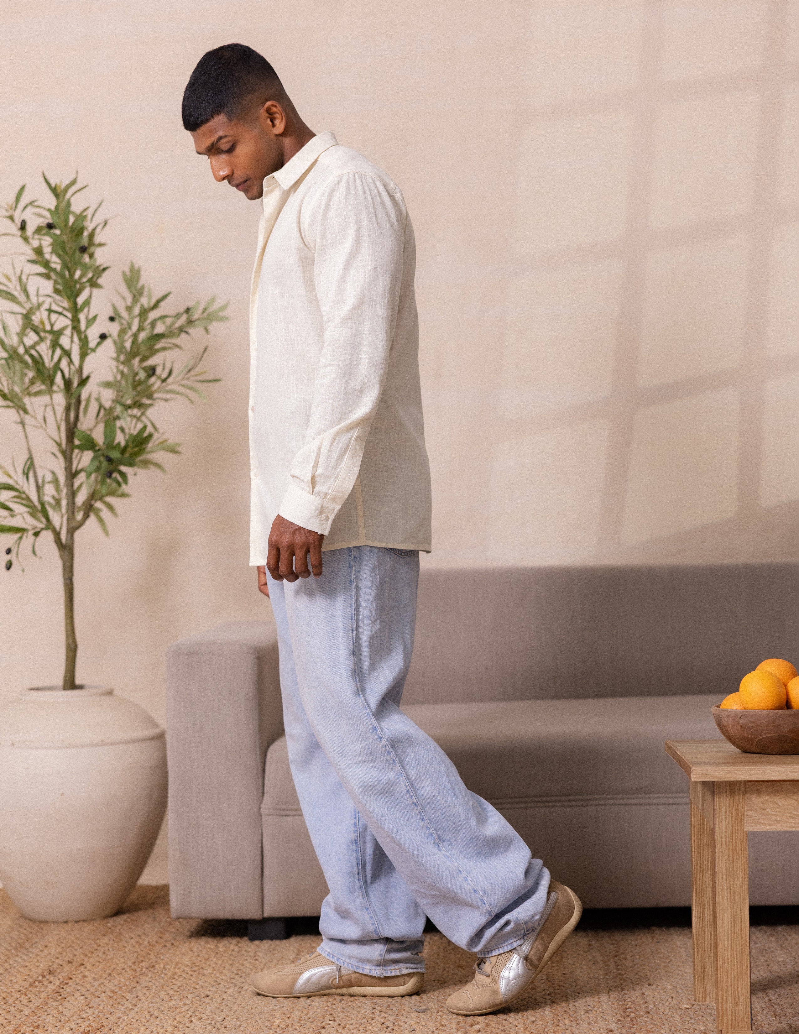Long sleeve regular fit shirt